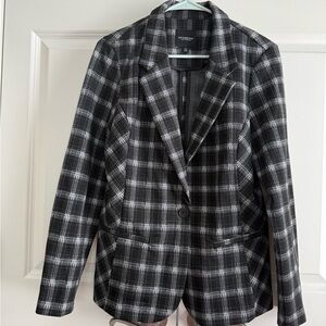 Liverpool Black and White Plaid Blazer